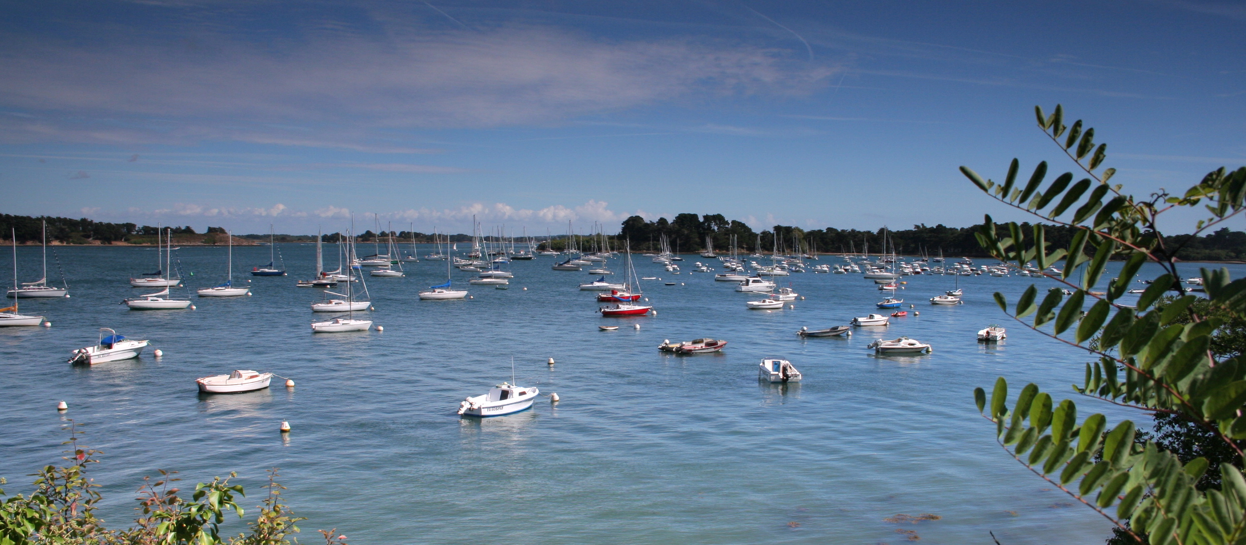 Photographie du Golfe du Morbihan : mer et bateaux